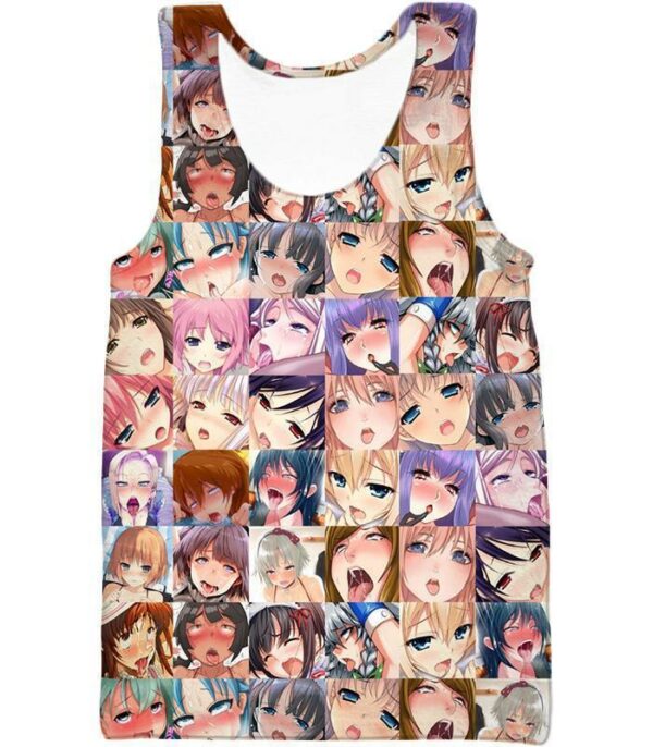 Ahegao Hoodie In Color - Tank Top