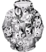 Ahegao Zip Up Hoodie Hentai Face - Hoodie