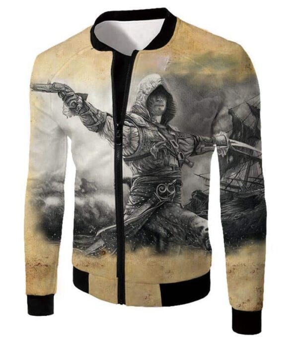 Assassin Edward James Kenway Cool Animation Hoodie - Jacket