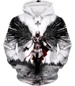 Guardian Angel Ezio Auditore Cool Fan Art White Hoodie - Hoodie