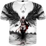 Guardian Angel Ezio Auditore Cool Fan Art White Hoodie - T-Shirt