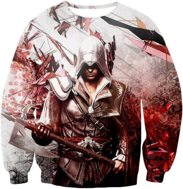 Ultimate Ezio Auditore Cool Action Assassin Hero Graphic Hoodie - Sweatshirt