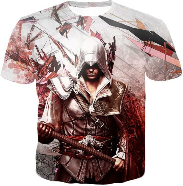 Ultimate Ezio Auditore Cool Action Assassin Hero Graphic Hoodie - T-Shirt