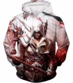 Ultimate Ezio Auditore Cool Action Assassin Hero Graphic Zip Up Hoodie - Hoodie