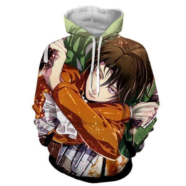 3D Levi Ackerman Manga Art Hoodie - AOT Hoodie