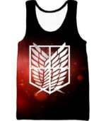 Attack On Titan Cool Survey Corps Emblem Hoodie - Tank Top