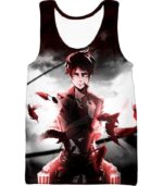 Attack On Titan Cool Survey Corps Soldier Eren Yeager Hoodie  - Anime Hoodie - Tank Top