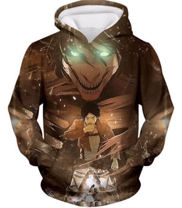 Attack On Titan Eren Yeager The Titan Dark Hoodie | Attack On Titan ...