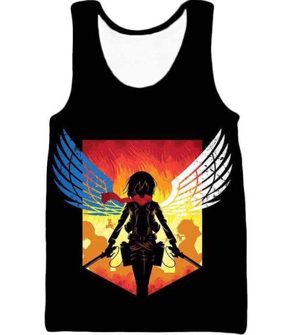 Attack On Titan Eren Yeager Vs Colossus Titan Hoodie - Tank Top