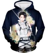 Attack On Titan Hoodie - Attack On Titan Strongest Soldier Levi Ackerman Cool Anime Promo Zip Up Hoodie - Hoodie