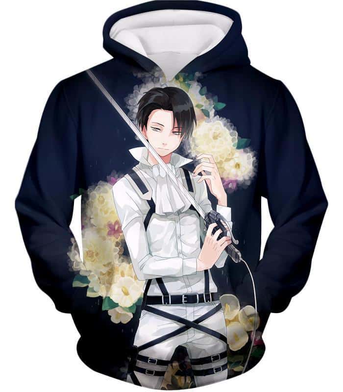 Attack On Titan Hoodie - Attack On Titan Strongest Soldier Levi Ackerman Cool Anime Promo Hoodie
