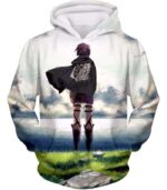 Attack On Titan Hoodie - Attack On Titan Super Cool Survey Corp Soldier Anime Promo Graphic Zip Up Hoodie - Hoodie