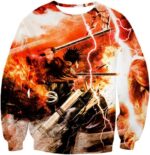 Attack On Titan Hoodie - Attack On Titan Ultimate Attack On Titan Action Promo Cool Anime Graphic Hoodie - Sweatshirt