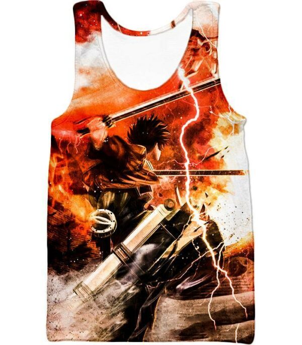 Attack On Titan Hoodie - Attack On Titan Ultimate Attack On Titan Action Promo Cool Anime Graphic Hoodie - Tank Top