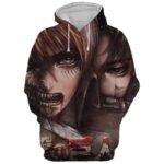 Attack On Titan Manga Canvas Hoodie- Attack On Titan 3D Hoodie