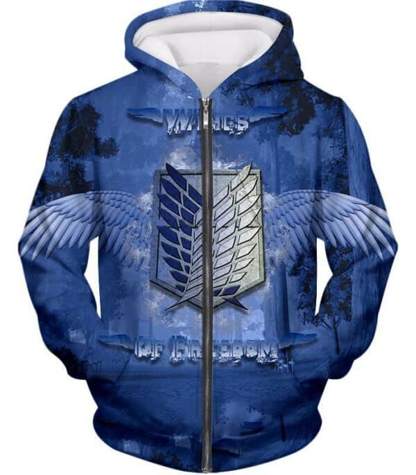 Attack On Titan Mikasa Ackerman The Survey Soldier Action Hoodie - Zip Up Hoodie