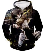 Attack On Titan Mikasa Ackerman Wings Of Freedom Black Hoodie