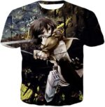 Attack On Titan Mikasa Ackerman Wings Of Freedom Black Hoodie - T-Shirt