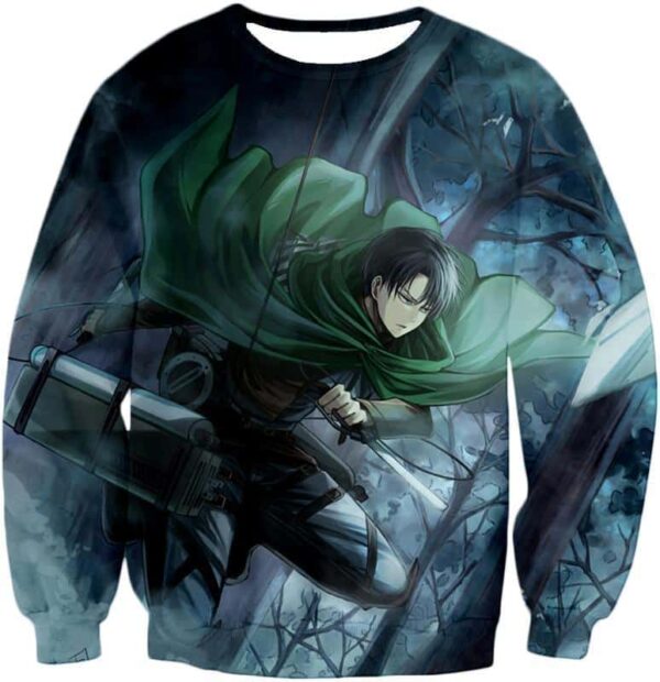 Attack On Titan Super Cool Survey Soldier Captain Levi Hoodie - Sweatshirt