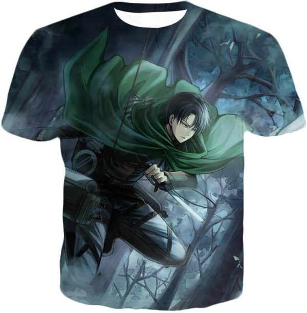 Attack On Titan Super Cool Survey Soldier Captain Levi Hoodie - T-Shirt