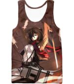 Attack On Titan The Survey Corps Emblem Black Zip Up Hoodie - Tank Top