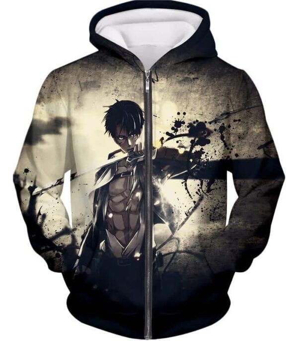 Attack On Titan The Survey Corps Wings Of Freedom Blue Zip Up Hoodie