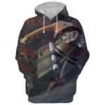 Colossal Vs Mikasa Hoodie- Attack On Titan 3D Hoodie