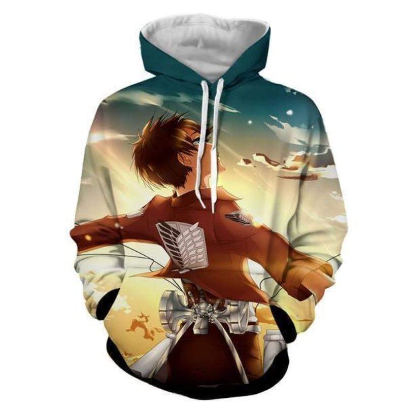 Eren Yeager Freedom Hoodie - Attack On Titan 3D Hoodie