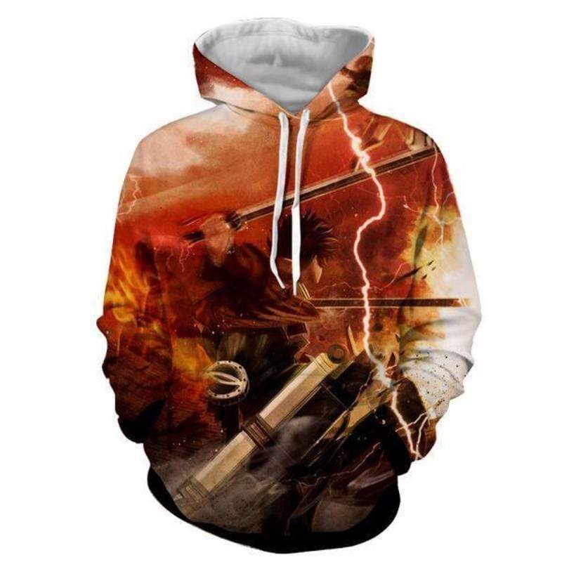 Eren Yeager Manga Cover Hoodie - Attack On Titan 3D AOT Hoodie