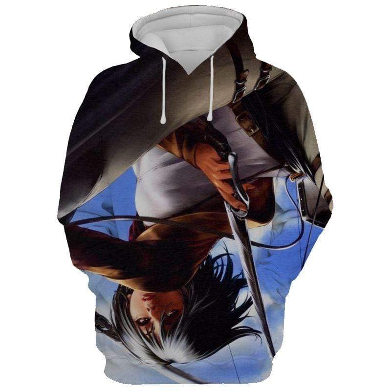 Mikasa Ackerman Art Canvas  Attack On Titan 3D AOT Hoodie