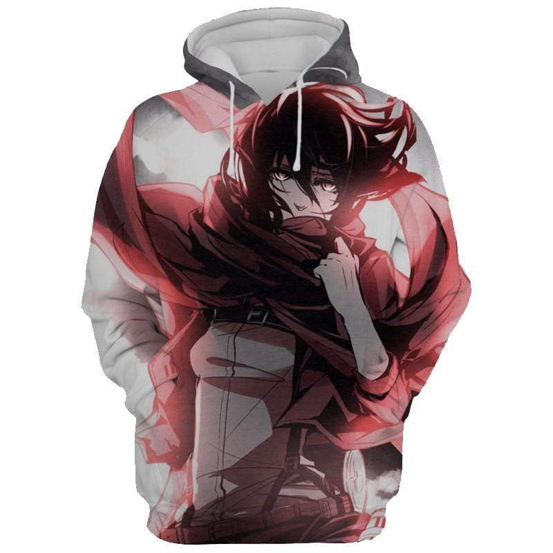 Mikasa Ackerman Hoodie- Attack On Titan 3D Hoodie