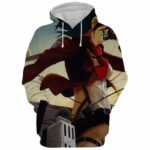 Mikasa Ackerman Manga Version  Hoodie - Attack On Titan 3D Graphic  Hoodie