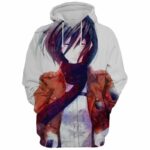 Mikasa Aesthetic Art Attack On Titan Blood Hoodie - Attack On Titan AOT Hoodie