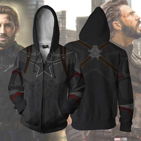 Avengers Infinity War Hoodie - Captain America Jacket