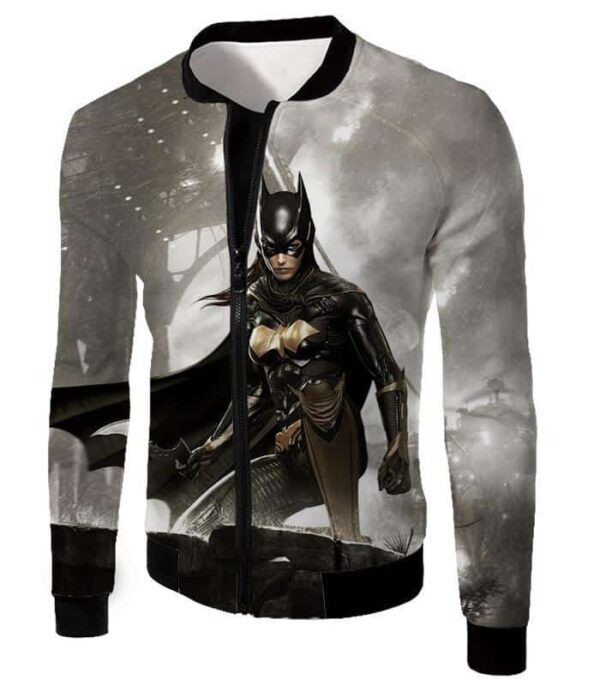 Arkham Night Hero Batgirl HD Graphic Action Hoodie - Jacket