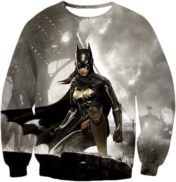 Arkham Night Hero Batgirl HD Graphic Action Hoodie - Sweatshirt