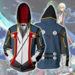 Blazblue Hoodies - Jin Kisaragi Zip Up Hoodie Jacket