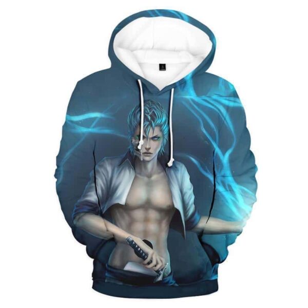 Bleach 3D Grimmjow Hoodie - Bleach Clothing Hoodie