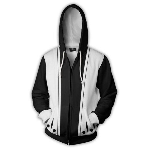 Bleach 9th Division Zip Up Hoodie Jacket - Bleach Hoodie