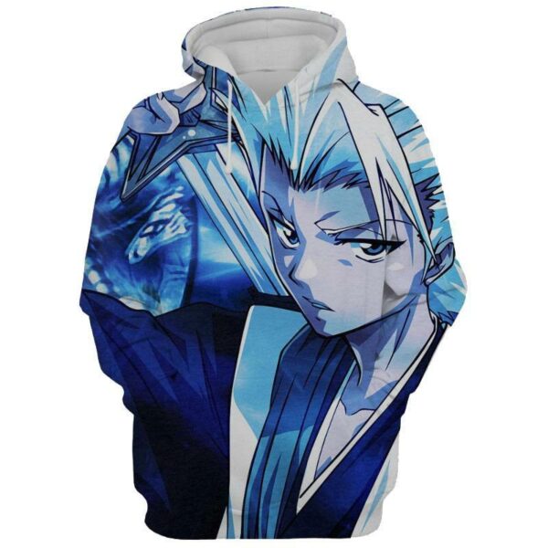 Bleach Anime Hoodie  - Hitsugaya Toushiro Light 3D Graphic Hoodie