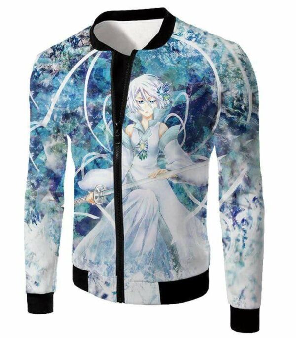 Bleach Super Cute Kuchiki Rukia Bankai Form Cool Anime Zip Up Hoodie - Jacket