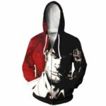 Kurosaki Isshin Zip Up Cool Hoodie - Bleach Anime Hoodie