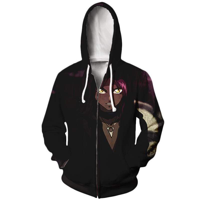 Yoruichi Shihoin Zip Up Impressive 3D  Hoodie - Bleach Hoodie