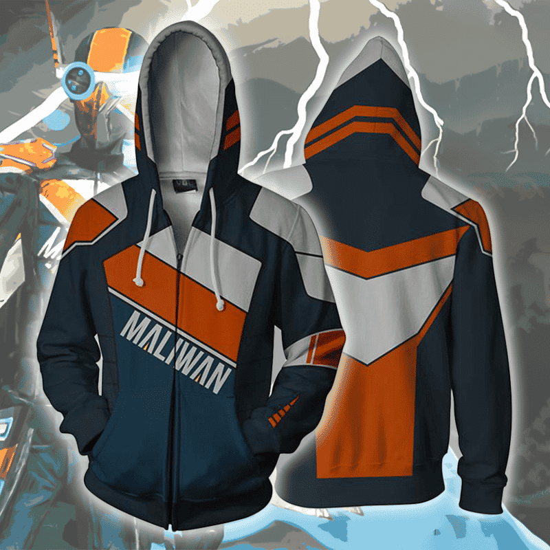 Borderlands Maliwan Zip Up Hoodie Jacket