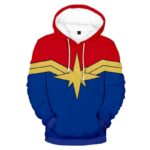 Captain Marvel Cloth Design Hoodie - Captain Marvel 3D Graphic Hoodie