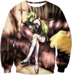 Anime Beauty C.C. The Grey Witch Cool Anime Promo Hoodie - Sweatshirt