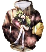 Anime Beauty C.C. The Grey Witch Cool Anime Promo Zip Up Hoodie - Hoodie