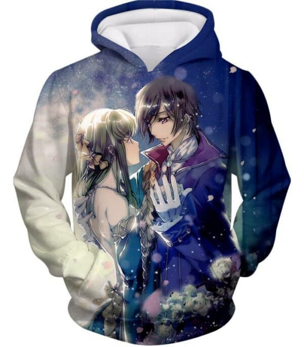 Beautiful Anime Love Lelouch X C.C. Cute Code Geass Promo Hoodie