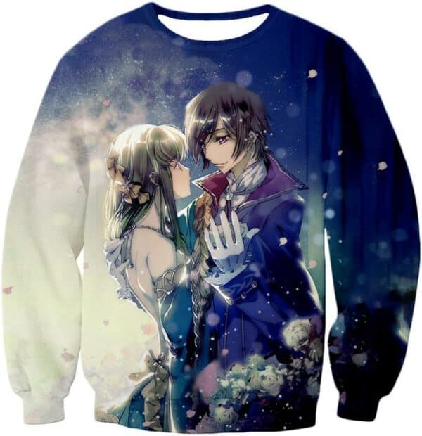 Beautiful Anime Love Lelouch X C.C. Cute Code Geass Promo Hoodie - Sweatshirt