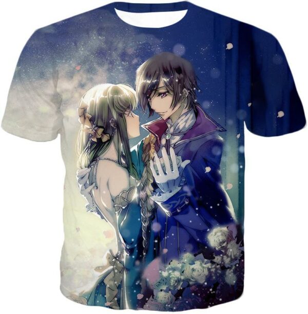 Beautiful Anime Love Lelouch X C.C. Cute Code Geass Promo Hoodie - T-Shirt